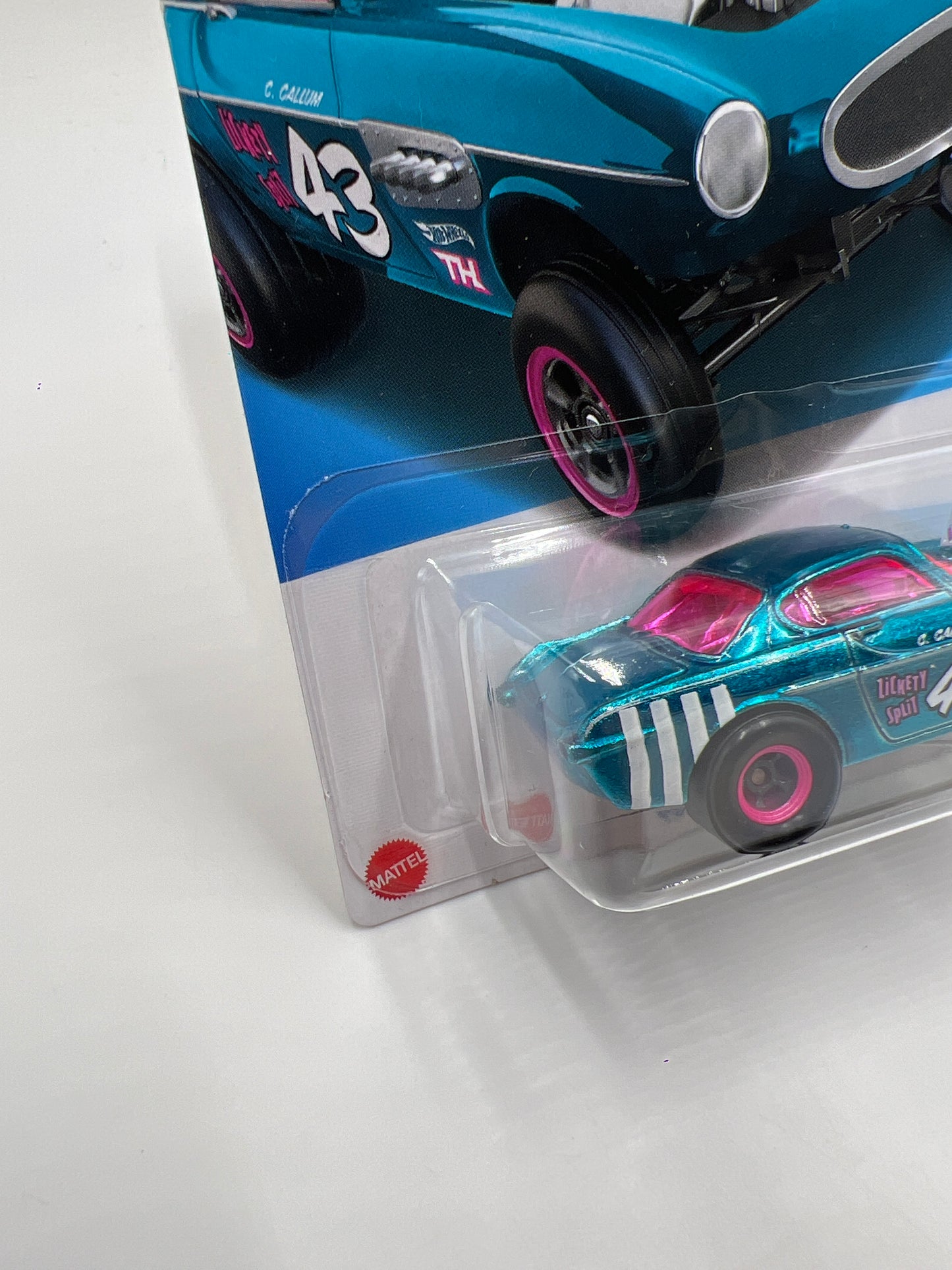 2024 Hot Wheels Super Treasure Hunt #153 Volvo P1800 Gasser Blue W/Protector