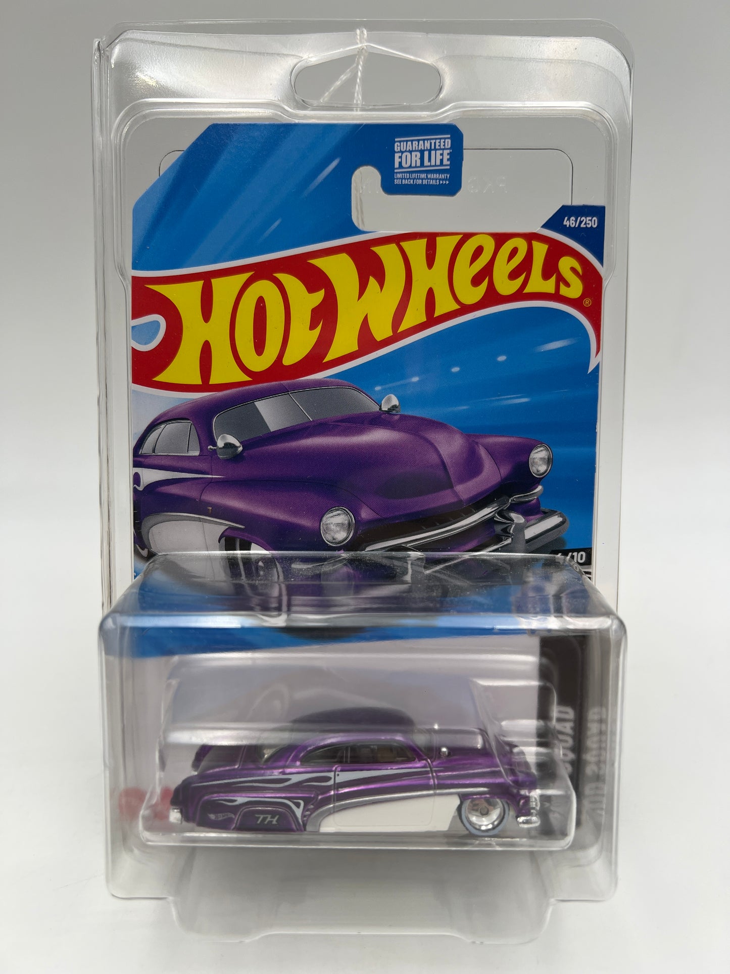 2025 Hot Wheels Super Treasure Hunt #46 Hirohata Merc Purple W/Protector Cracked Blister