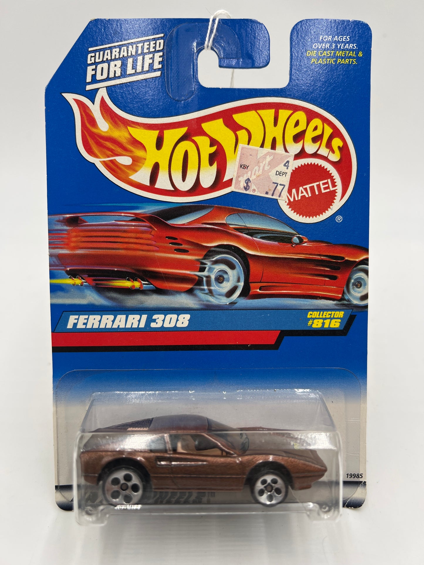 1998 Hot Wheels #816 Ferrari 308 Brown