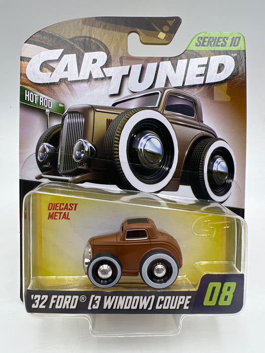 MGA Car Tuned Mainline Series 10 #8 32 Ford 3 Window Coupe Brown 187H