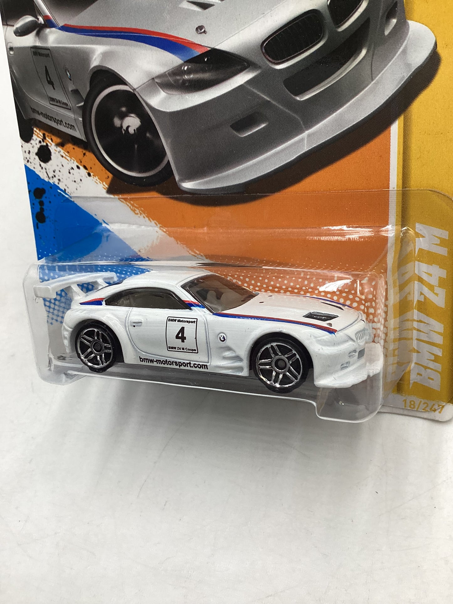 2012 Hot Wheels #018 BMW Z4 M White 107H