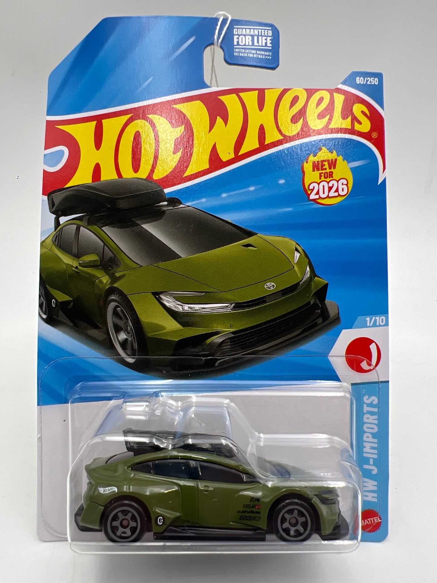 2026 Hot Wheels M Case #60 Toyota Prius Custom Green W/Roof Rack