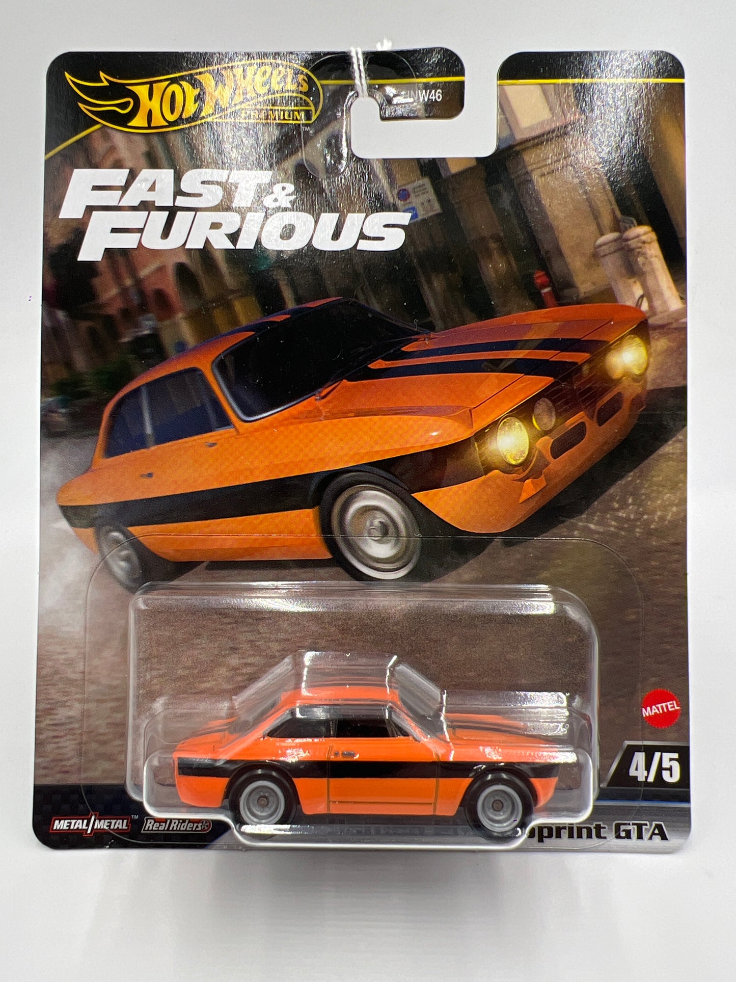 2025 Hot Wheels Premium Fast & Furious #4 Alfa Romeo Giulia Sprint GTA Orange 248B