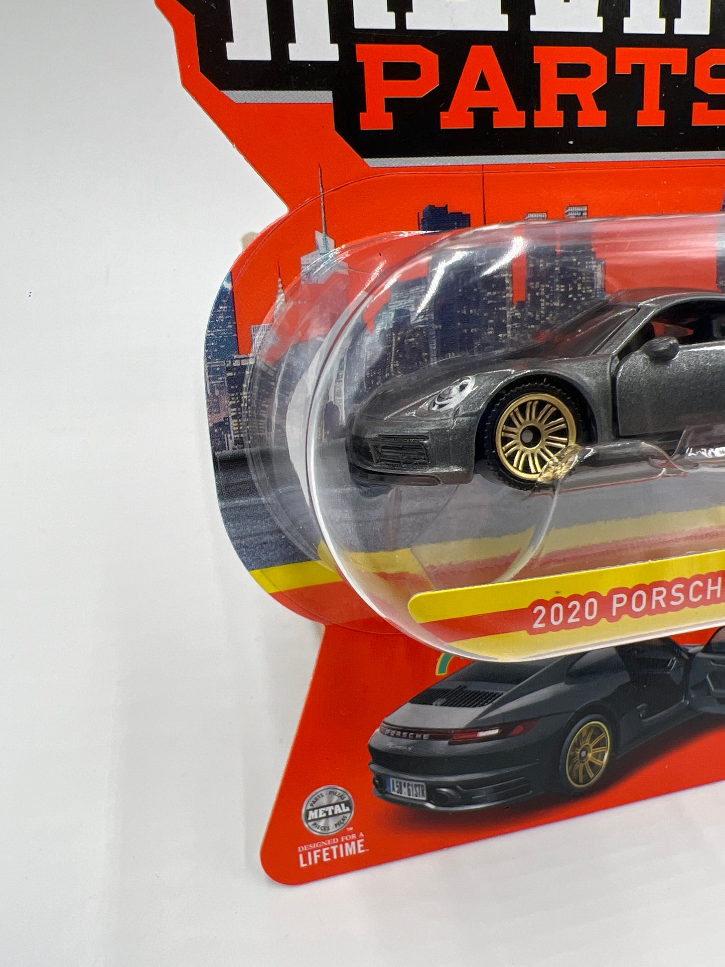 Matchbox Moving Parts #37 2020 Porsche 911 Carrera 4S Gray 162i
