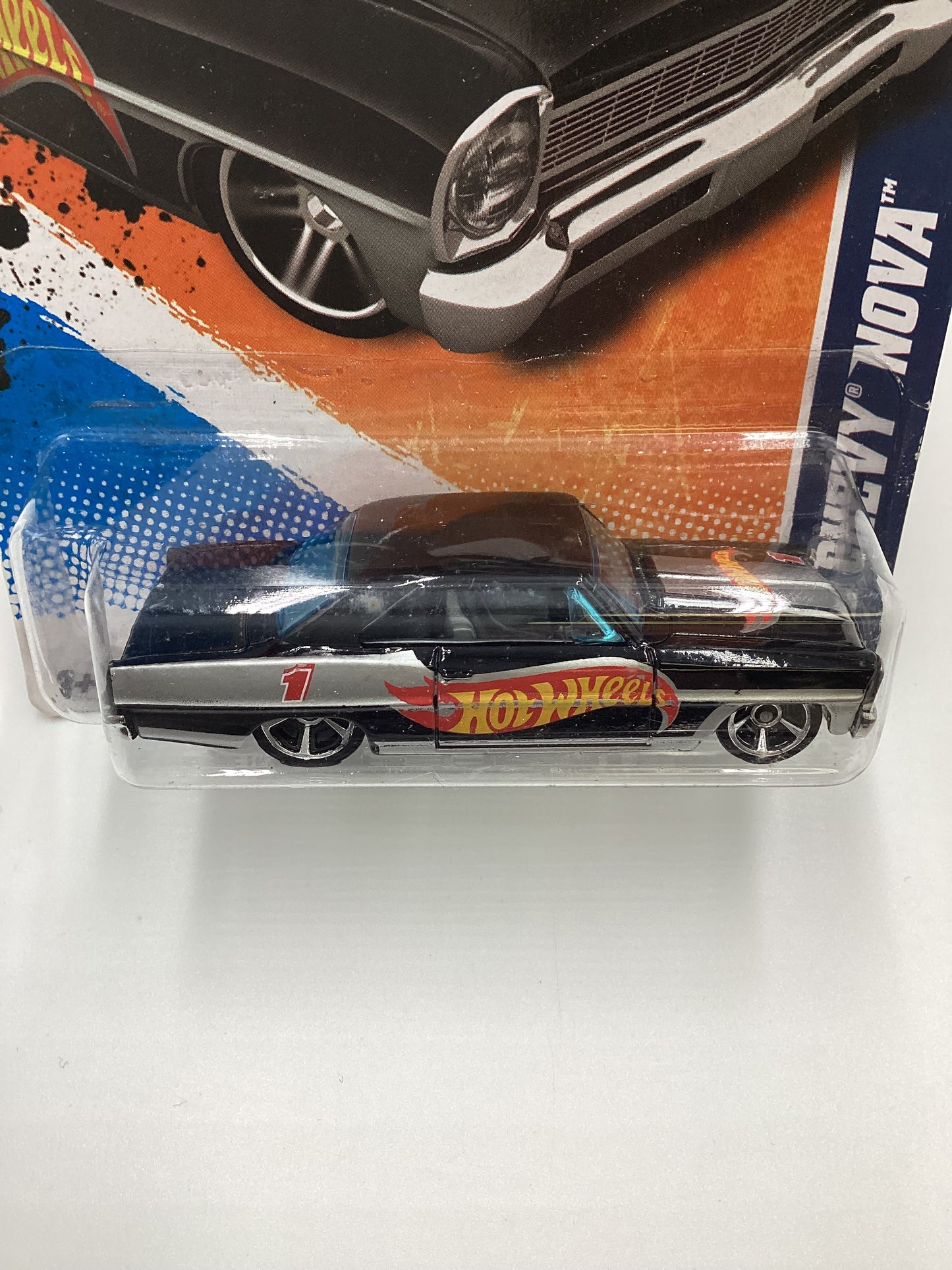 2011 Hot Wheels #154 66 Chevy Nova Black 11C