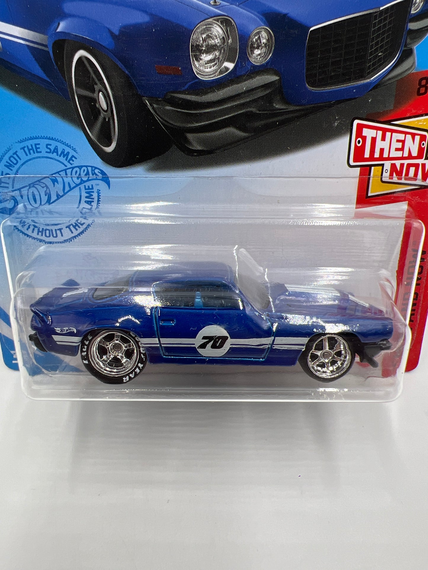 Hot Wheels 70 Chevy Camaro RS Blue Wheel Swap Custom On Card W/Protector SR