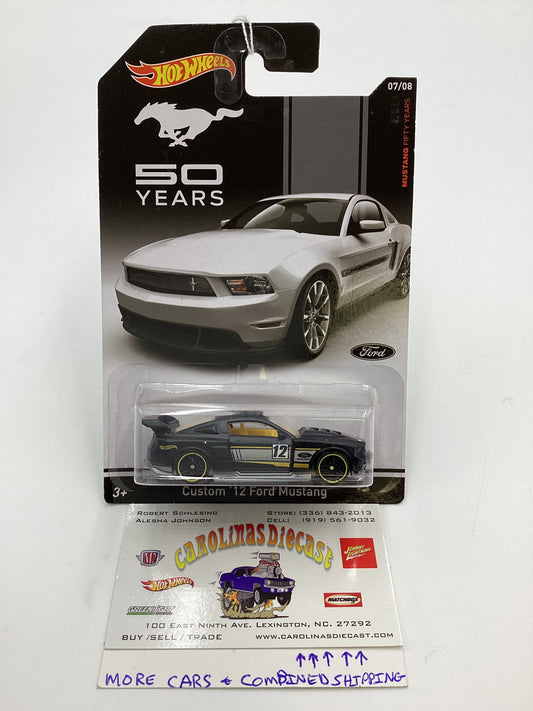 Hot Wheels Mustang 50 Years #7 12 Ford Mustang Black 152F