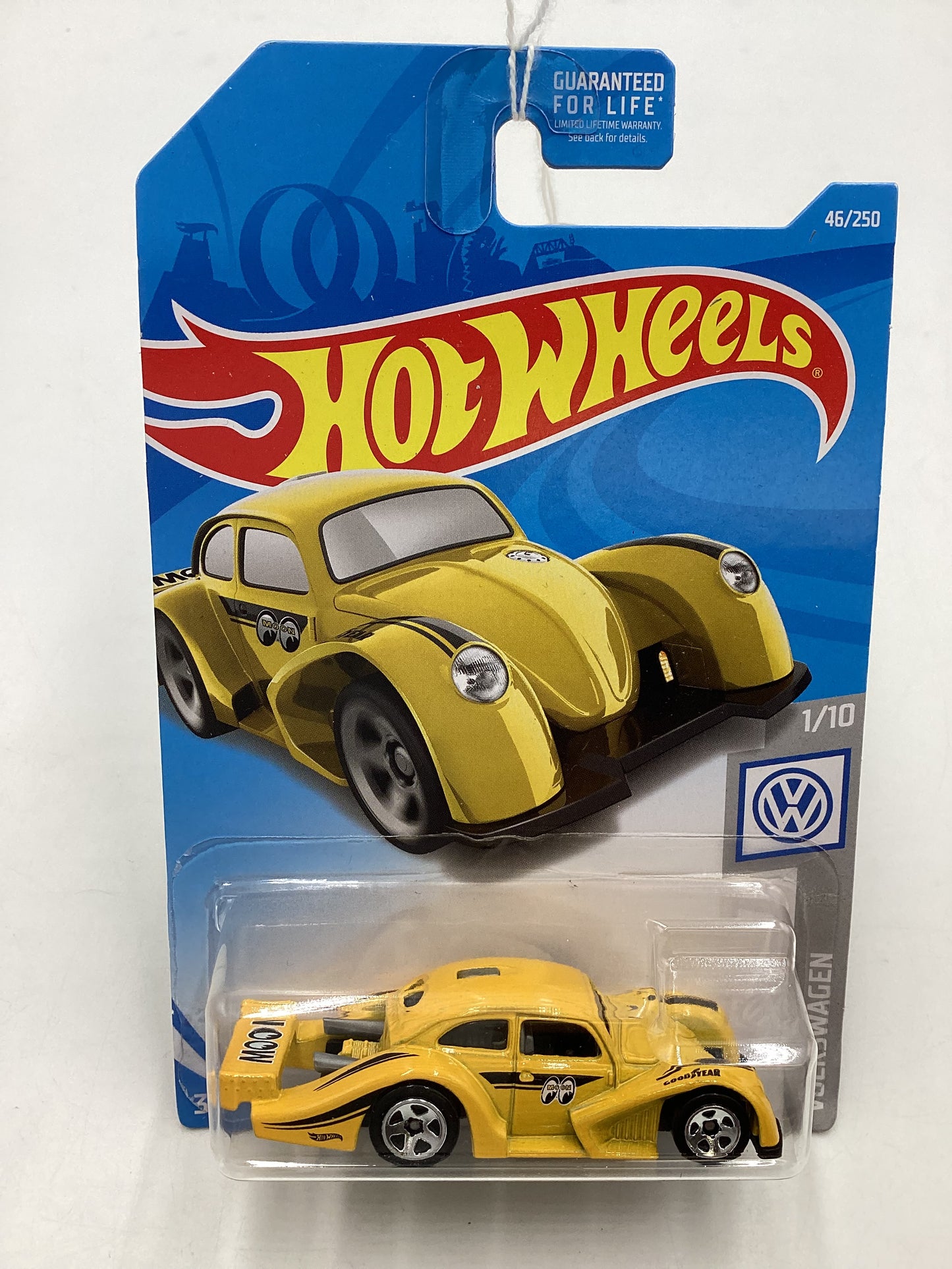 2019 Hot wheels #046 Yellow Volkswagen Kafer Racer 96B