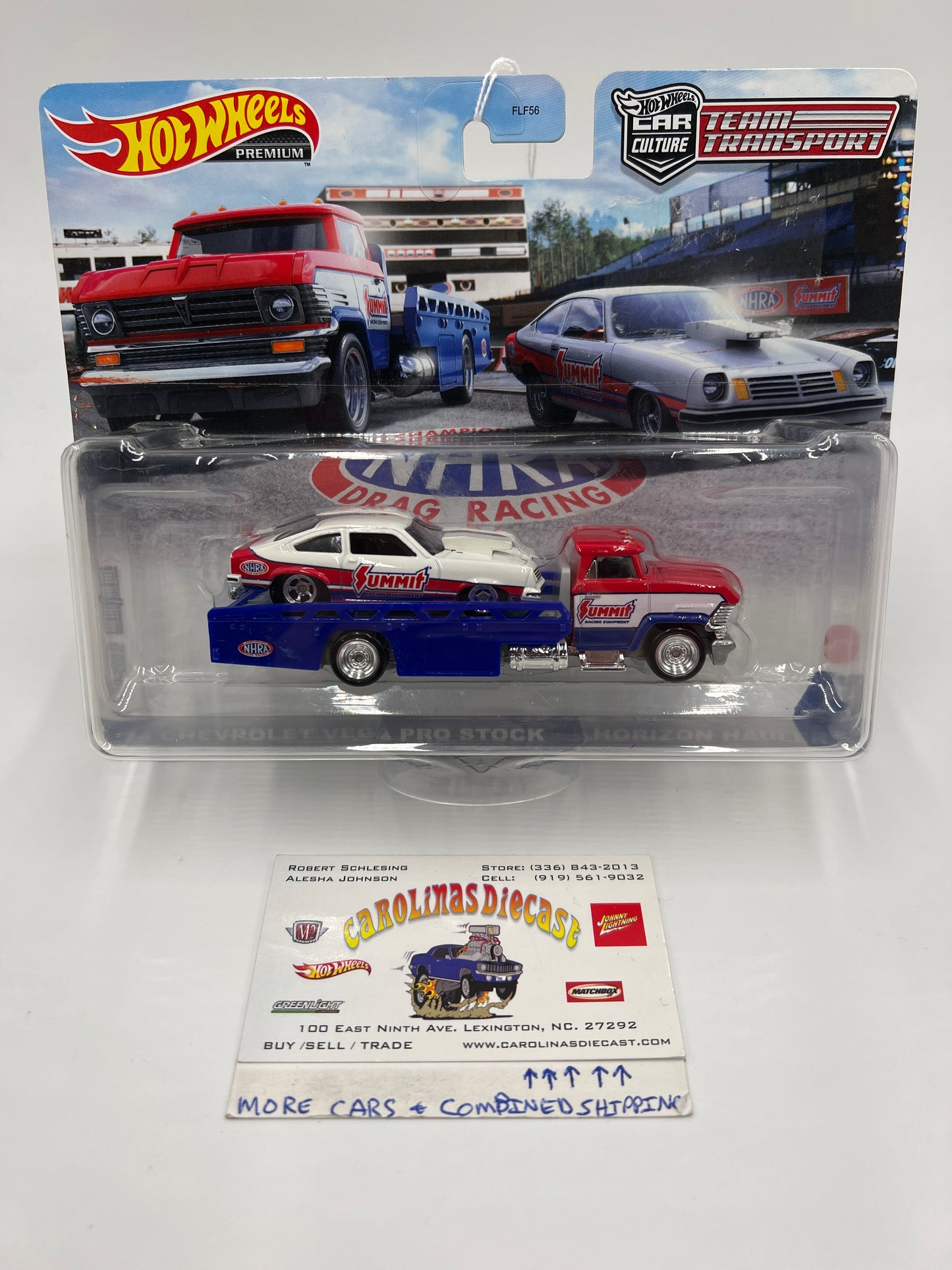 Hot Wheels Car Culture Team Transport #34 74 Chevrolet Vega Pro Stock & Horizon Hauler Summit 280E
