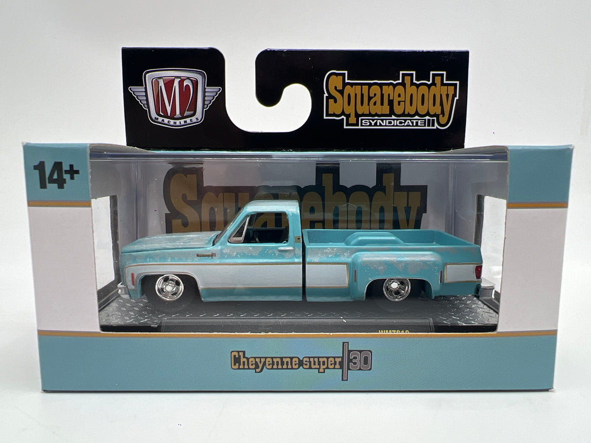 M2 Machines WMTS18 Squarebody Syndicate 1977 Chevrolet Cheyenne Super 30
