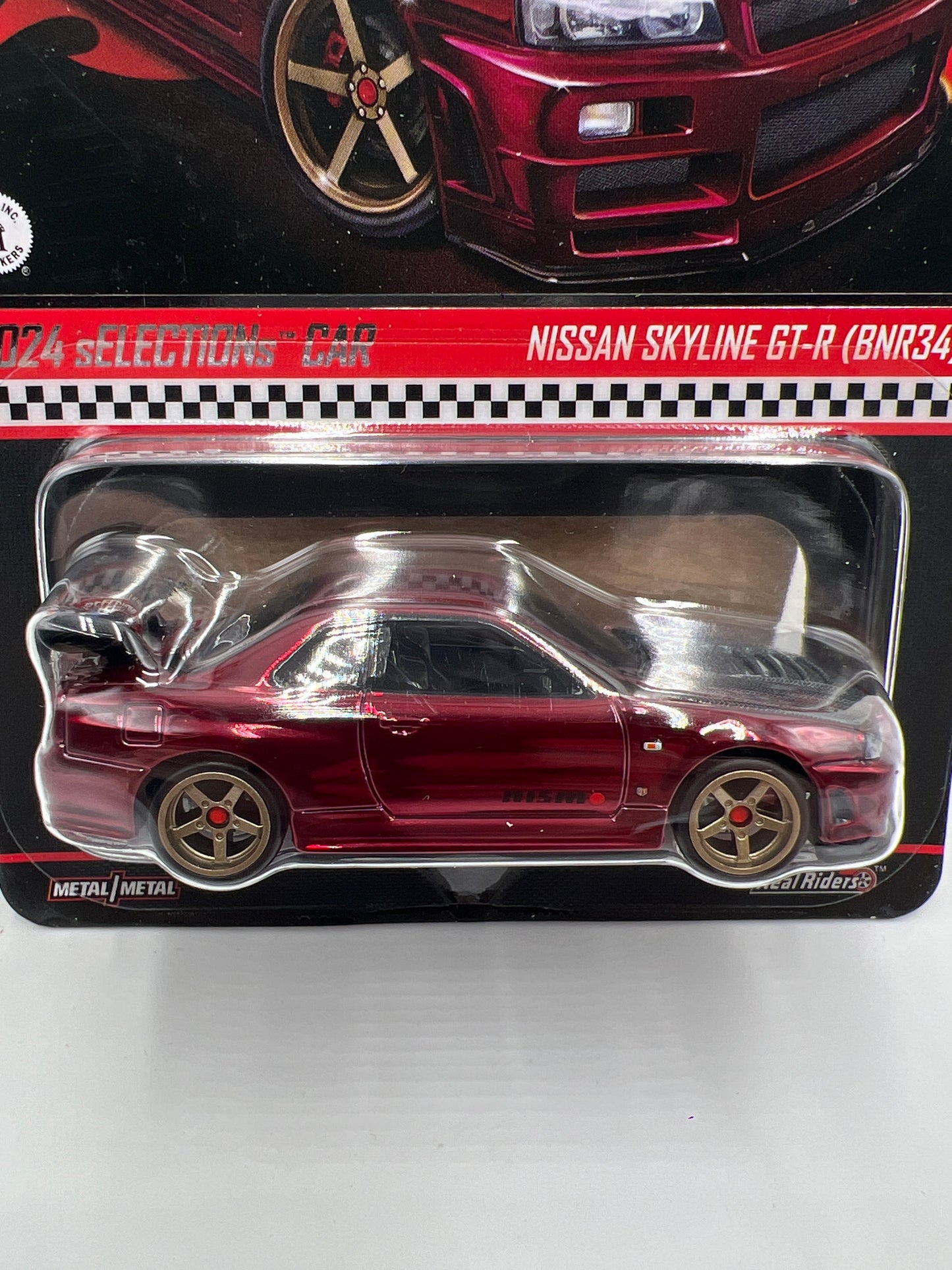 2024 Hot Wheels RLC sELECTIONs Car Nissan Skyline GT-R BNR34 Red W/Protector