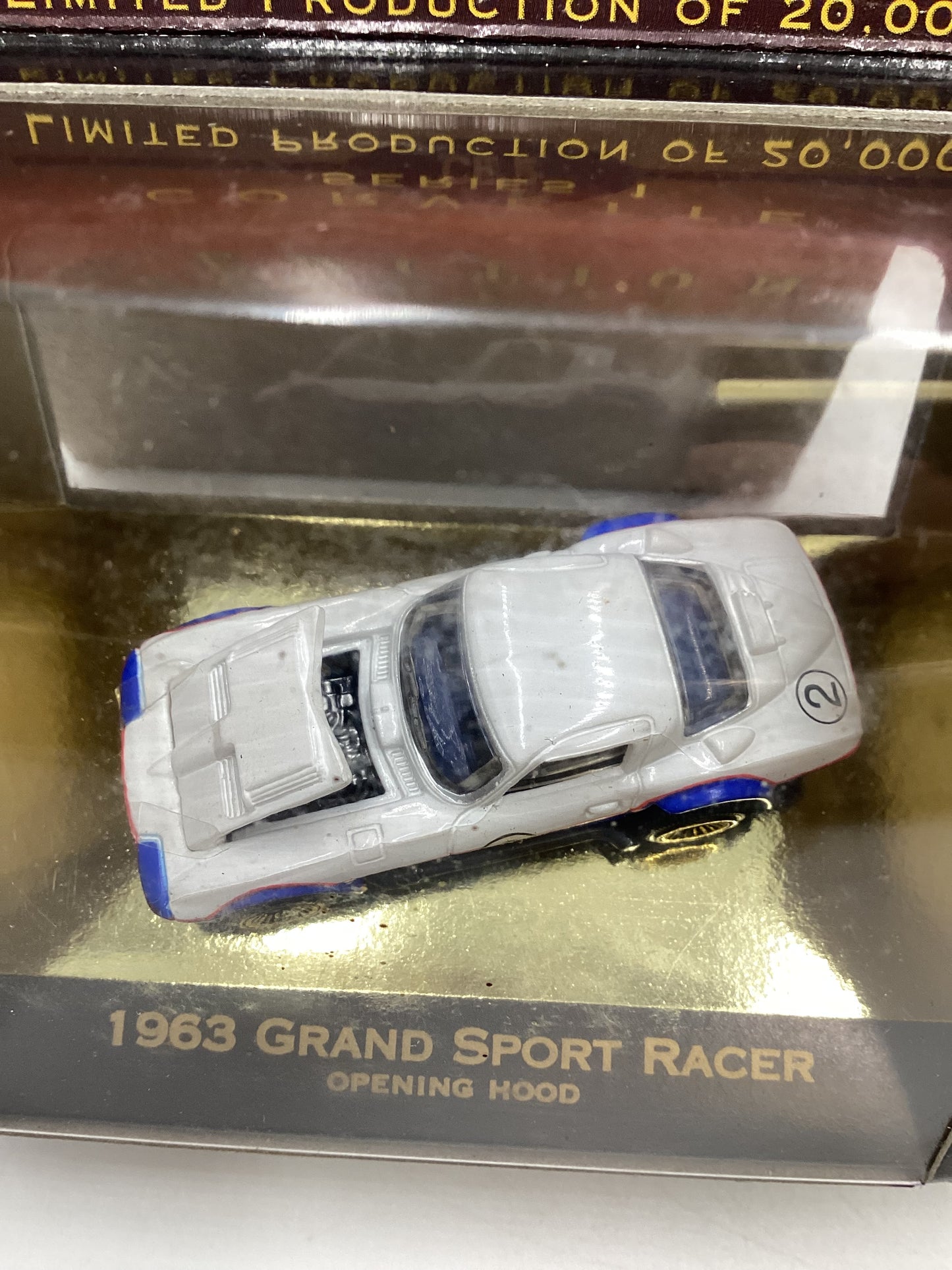 Micro Machines Collectors Edition Corvette Series 1 1963 Grand Sport Racer White/Blue 1/20000 SR CE 5