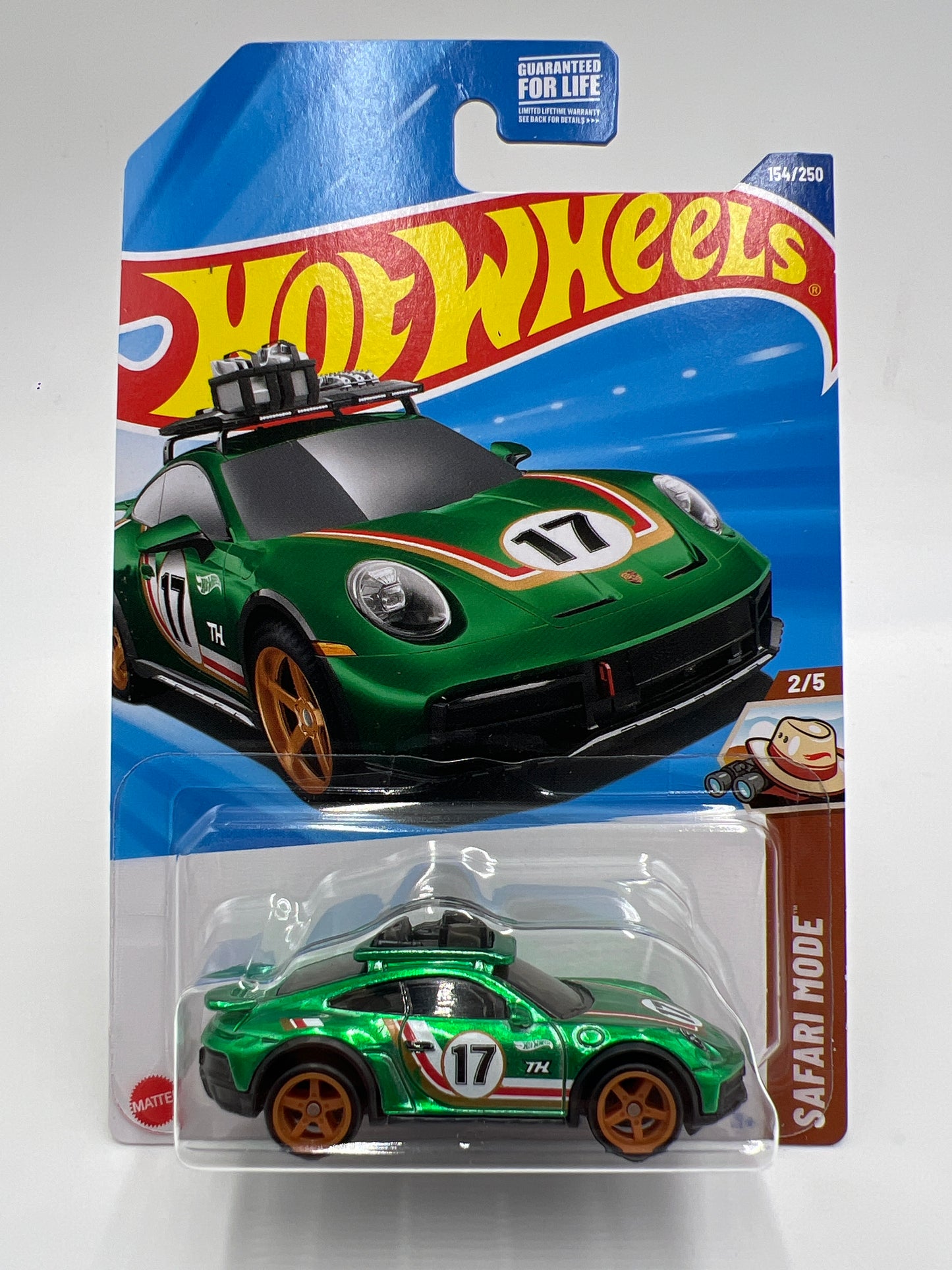2025 Hot Wheels Super Treasure Hunt #154 Porsche 911 Rallye Green W/Protector
