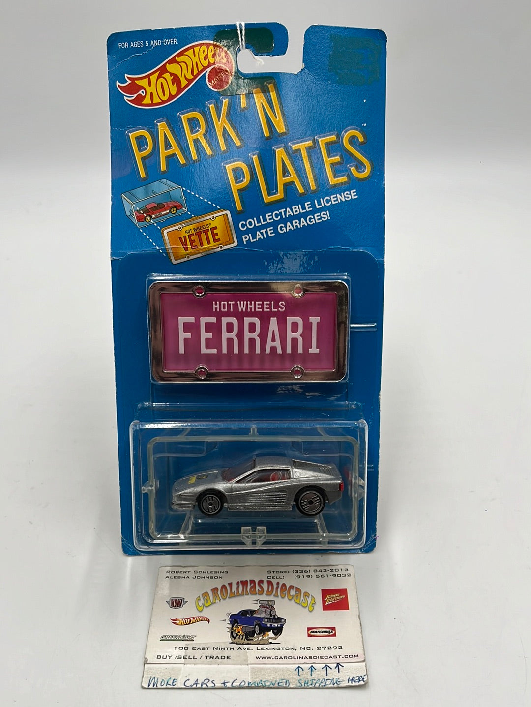 Hot Wheels Silver Park’N Plates Ferrari Testarossa #2048