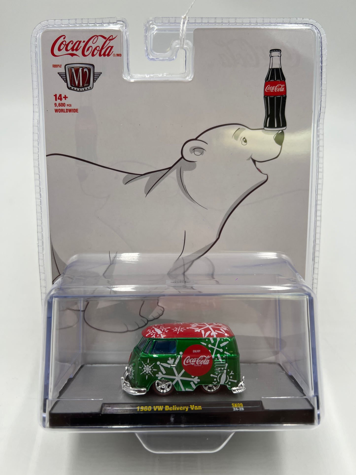 2024 M2 Machines Holiday Coca Cola 1960 VW Delivery Van Green SK09