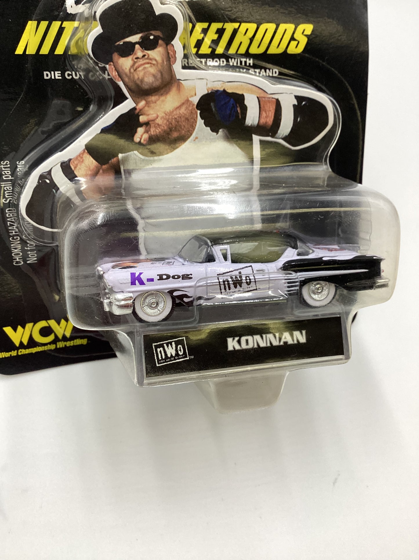 Racing Champions NWO Nitro Streetrods Konnan 58 Chevy Impala White/Black SR