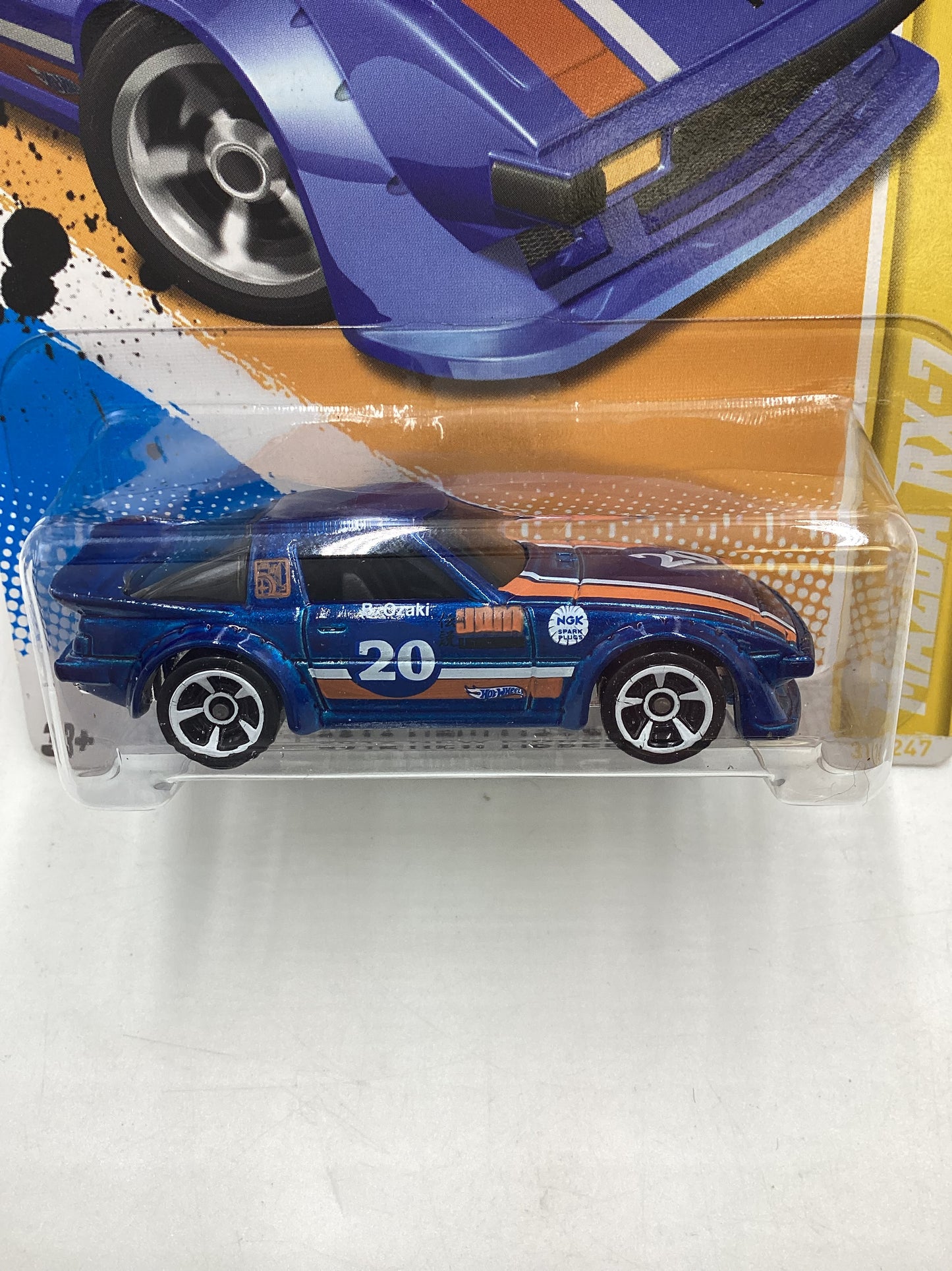 2012 Hot Wheels New Models #31 Mazda RX-7 Blue 86D