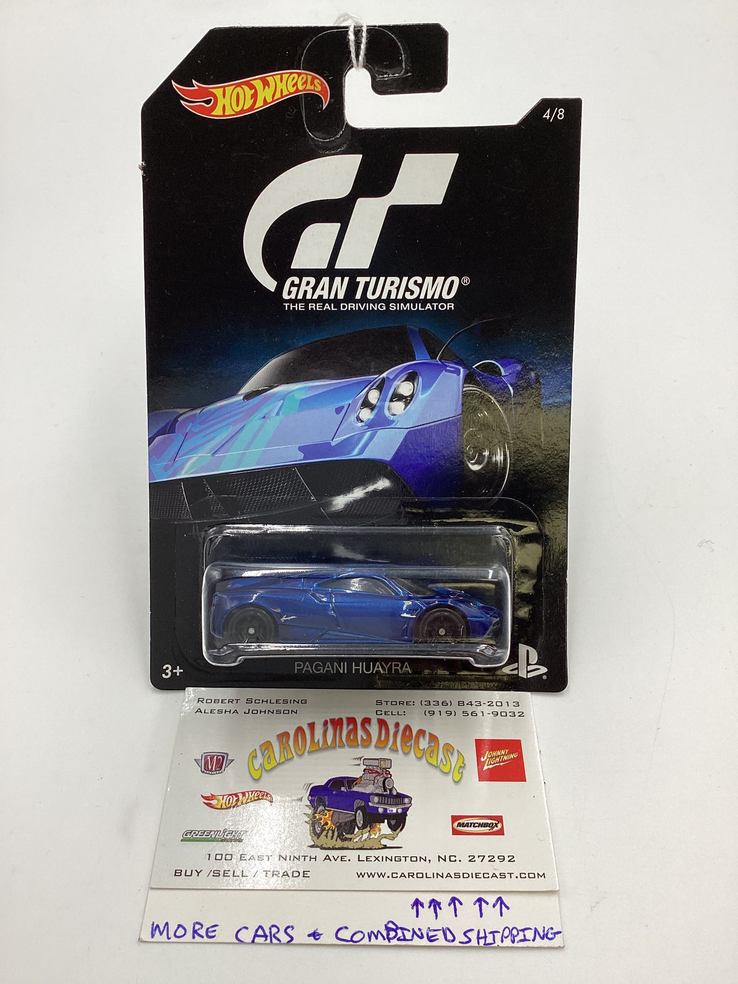 Hot Wheels Gran Turismo #4 Pagani Huayra Blue 153F