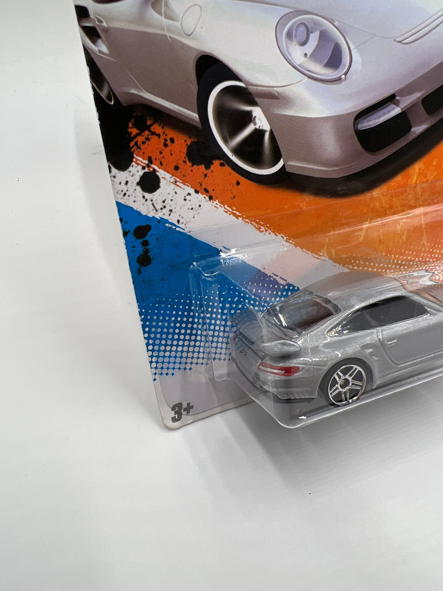 2010 Hot Wheels New Models #14 Porsche 911 GT2 Silver SR