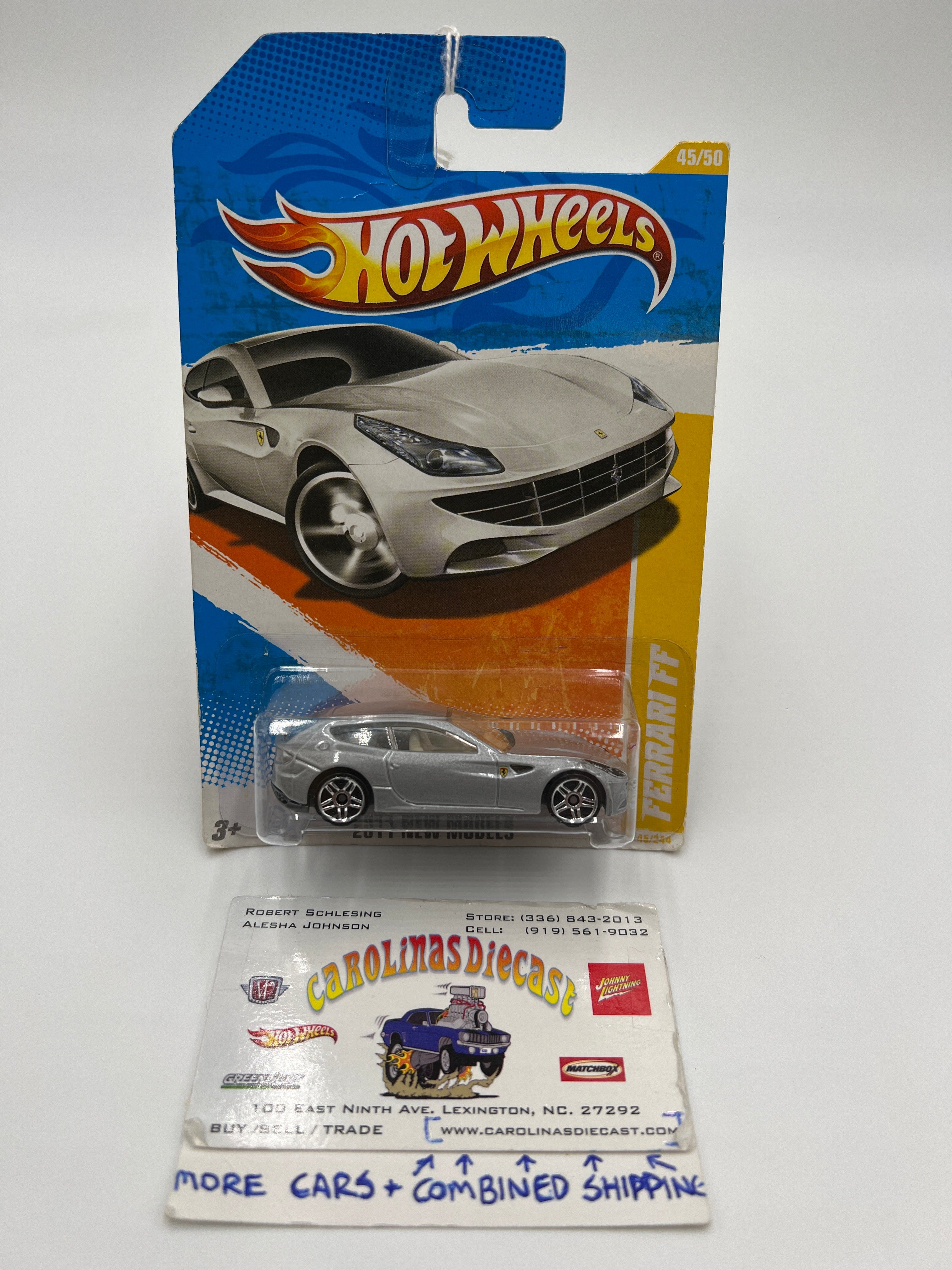 2011 Hot Wheels New Models #45 Ferrari FF Silver Variation (SR