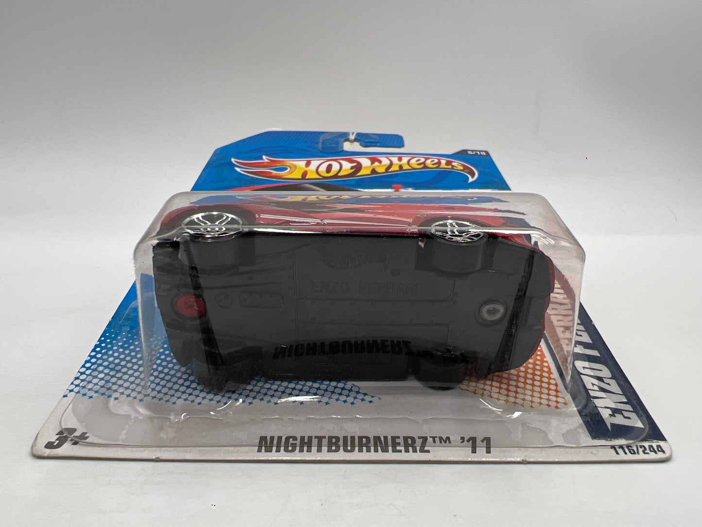 2011 Hot Wheels Nightburnerz #116 Enzo Ferrari Red
