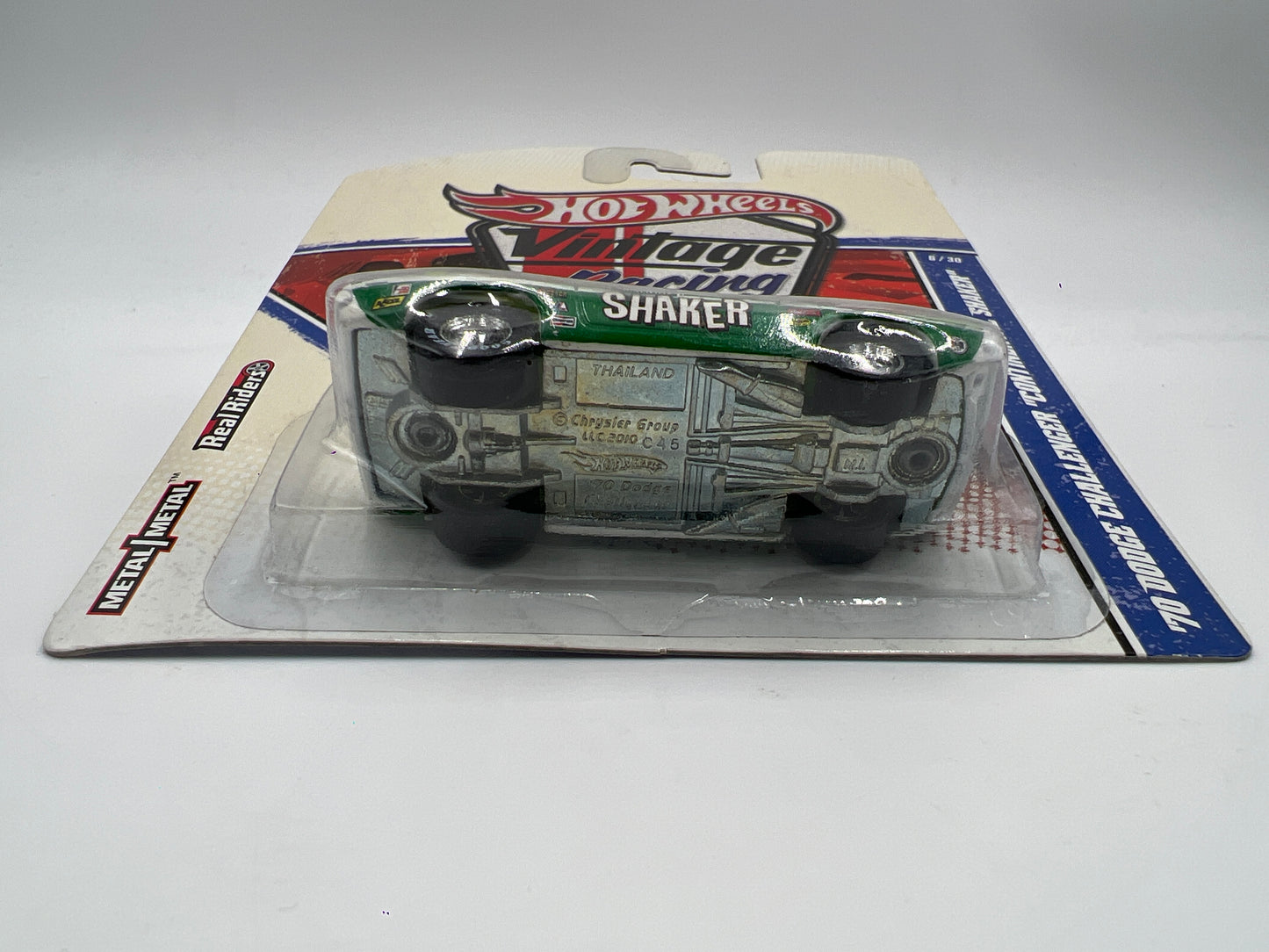 Hot Wheels Premium Vintage Racing #6 70 Dodge Challenger Continental Shaker Green W/Protector