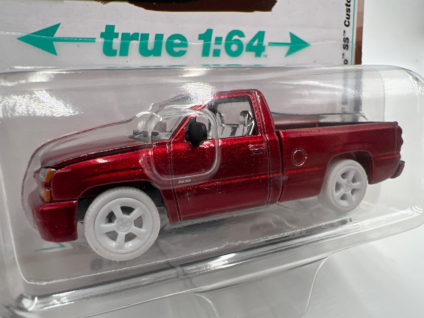 2025 Auto World Muscle Trucks CHASE Release 1 Version B 2005 Chevy Silverado SS Custom Ultra Red Cateye #2