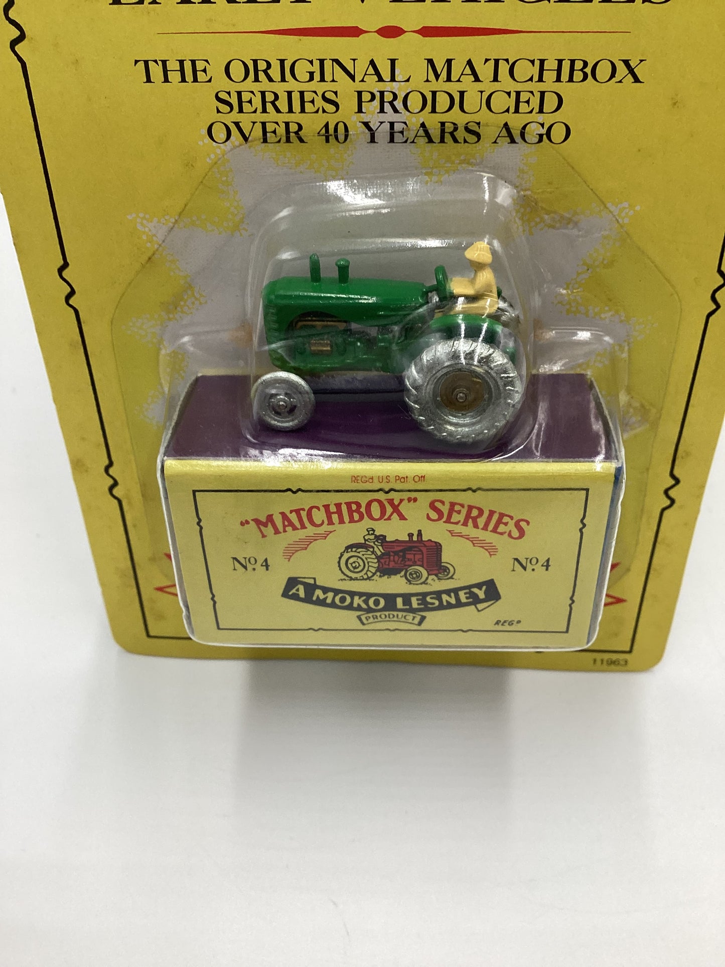 1992 Matchbox Originals No.4 Massey Harris Tractor Green (SR)