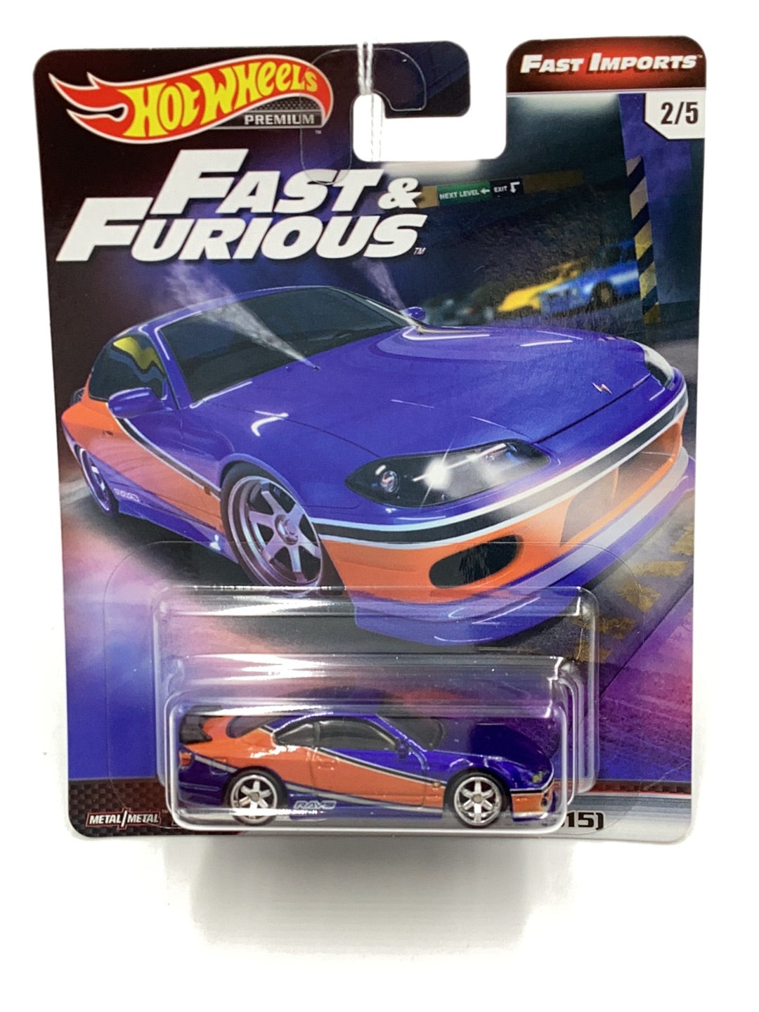 Hot Wheels premium fast and furious Fast Imports #2 Nissan Silvia (S15)