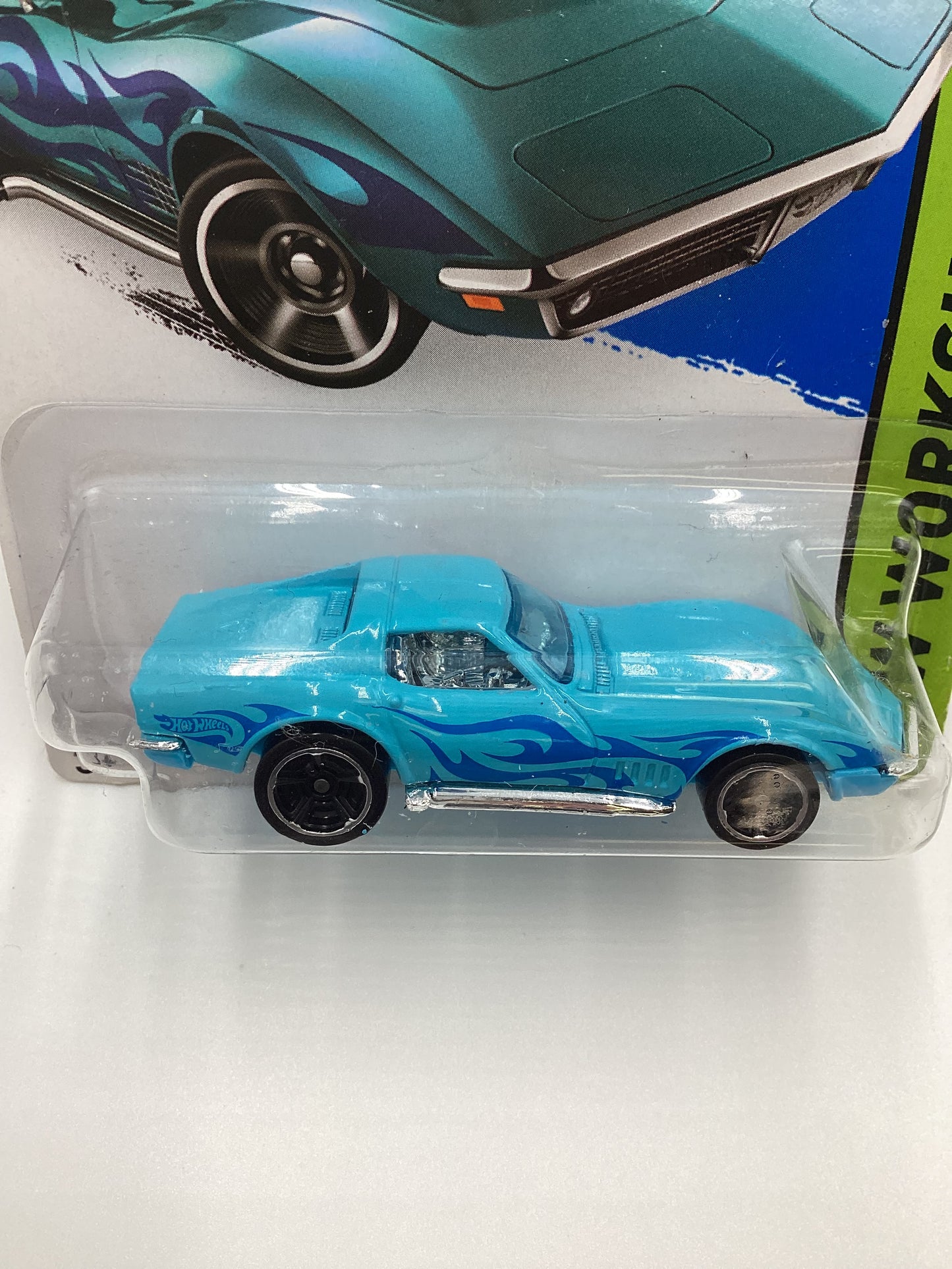 2014 Hot Wheels Kmart Exclusive #214 69 Corvette Light Blue 237F