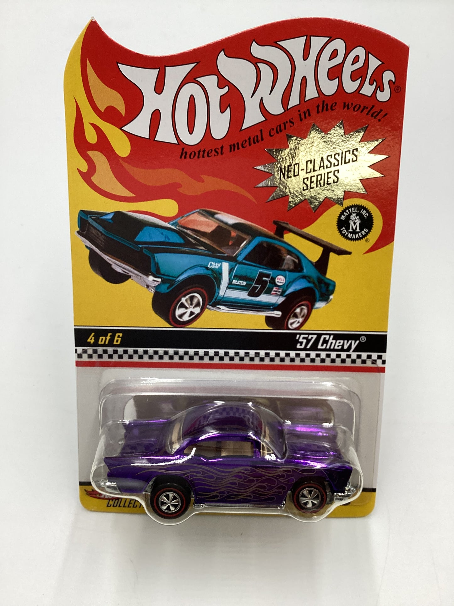 2006 Hot Wheels RLC Neo-Classic Series 5 #4 57 Chevy Purple #4453/11000 w/Protector