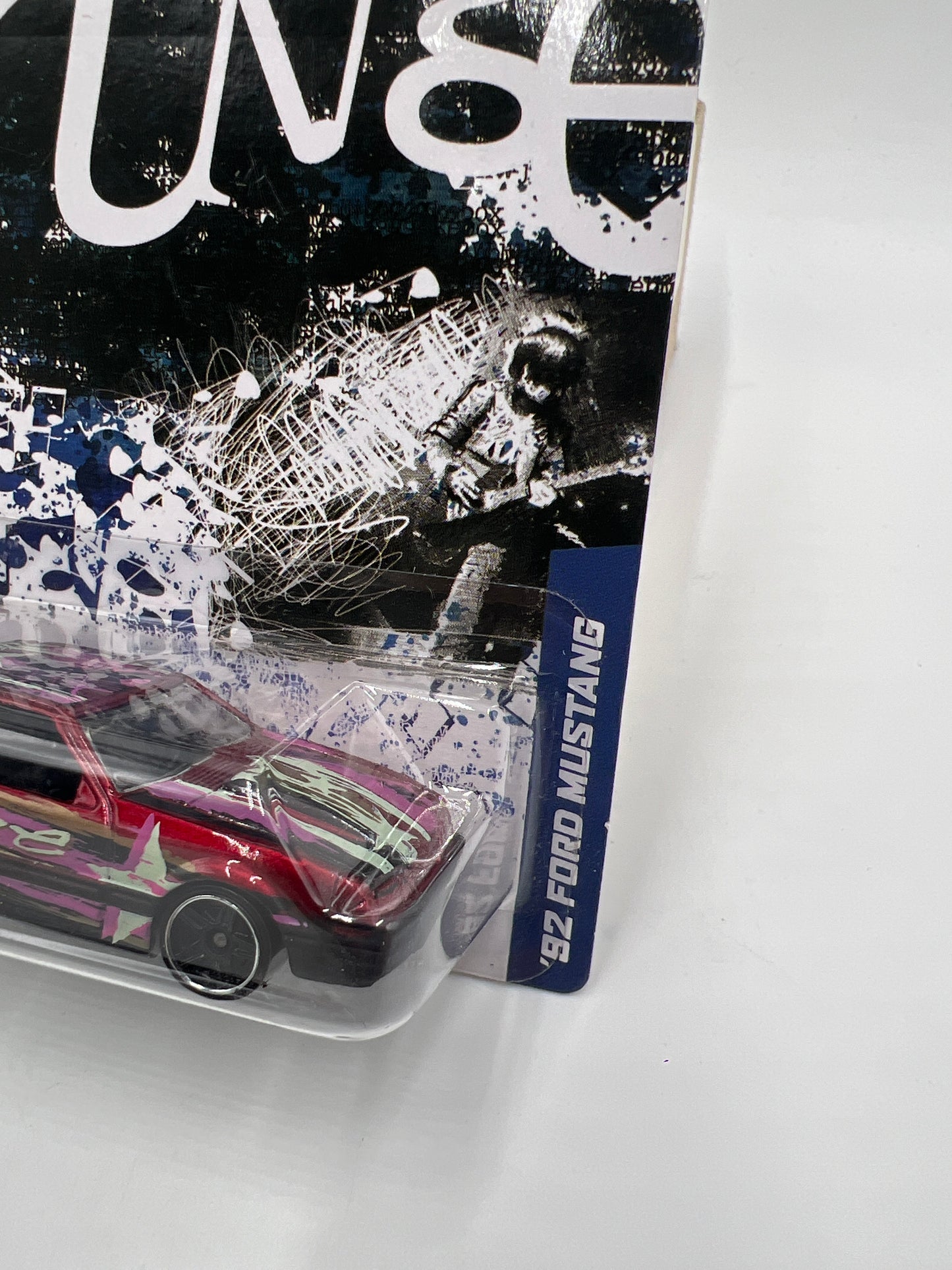 Hot Wheels Jukebox Grunge #27 92 Ford Mustang Foxbody Red W/Protector