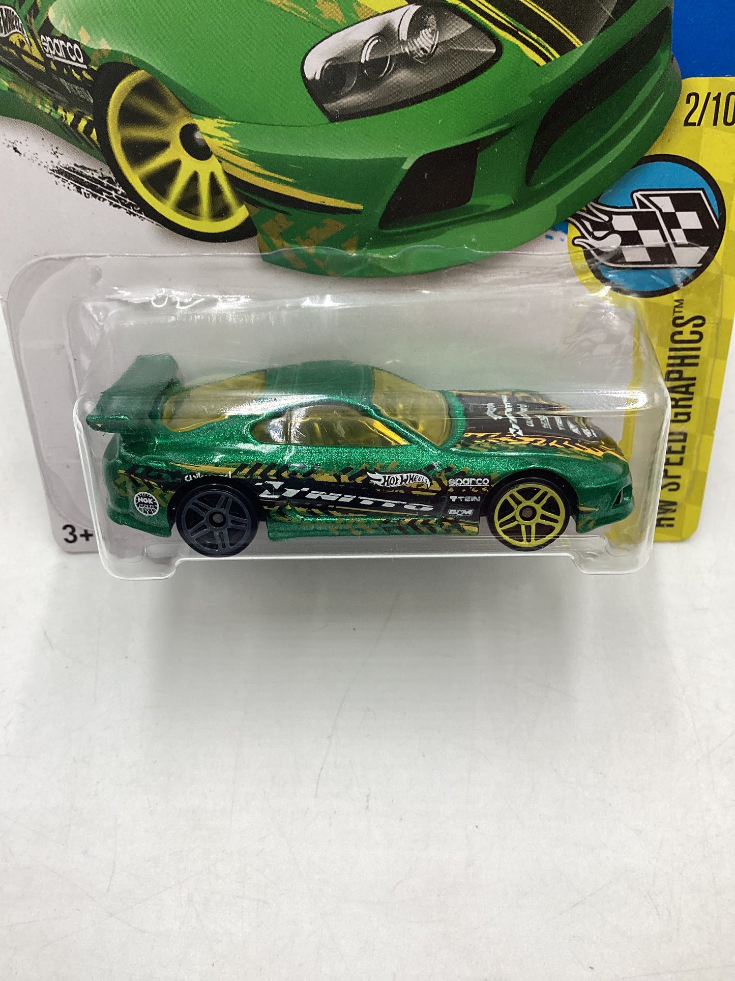 2016 Hot Wheels #177 Toyota Supra (Bent Card) 95B