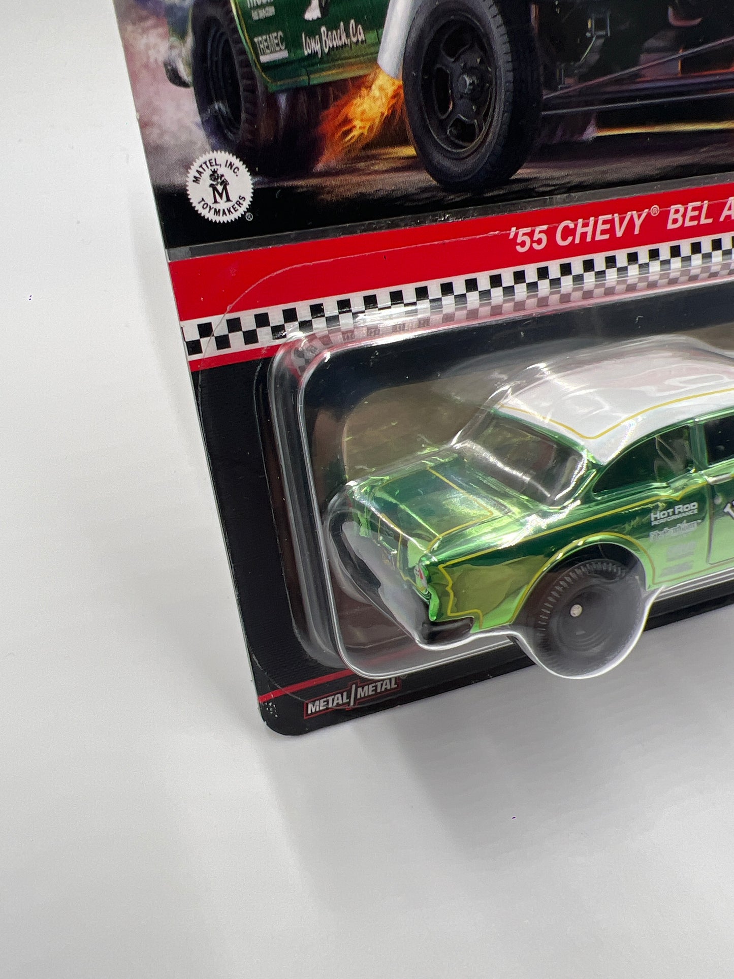 2023 Hot Wheels RLC 55 Chevy Bel Air Gasser Triassic-Five Green W/Protector