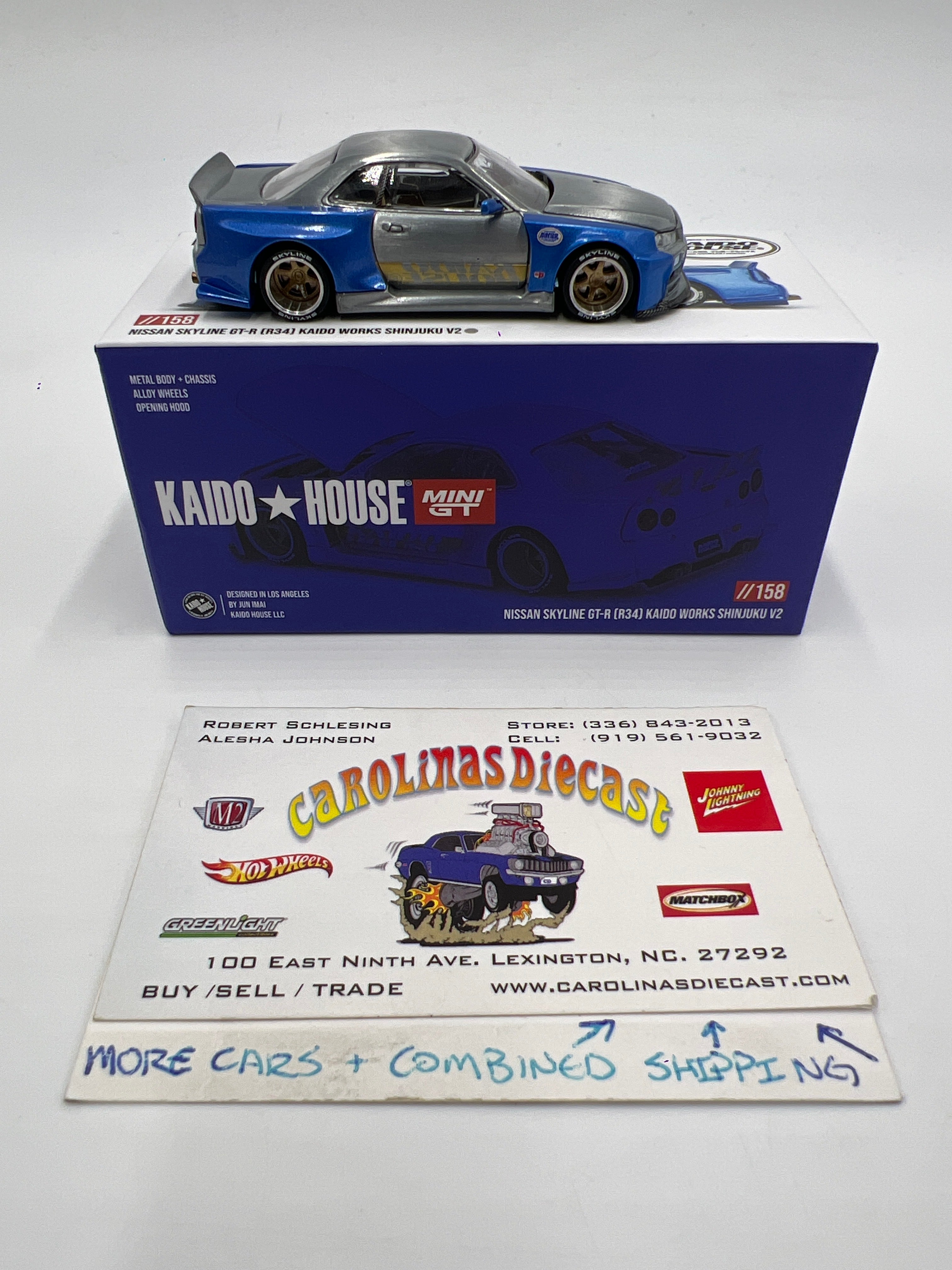 Mini GT Kaido House #158 CHASE Nissan Skyline GT-R R34 Kaido Works