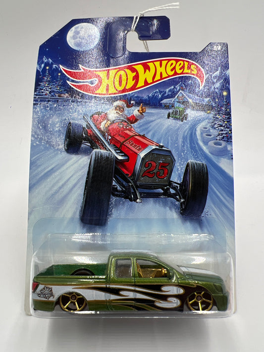 2014 Hot Wheels Holiday Hot Rods #3 Nissan Titan Green SR