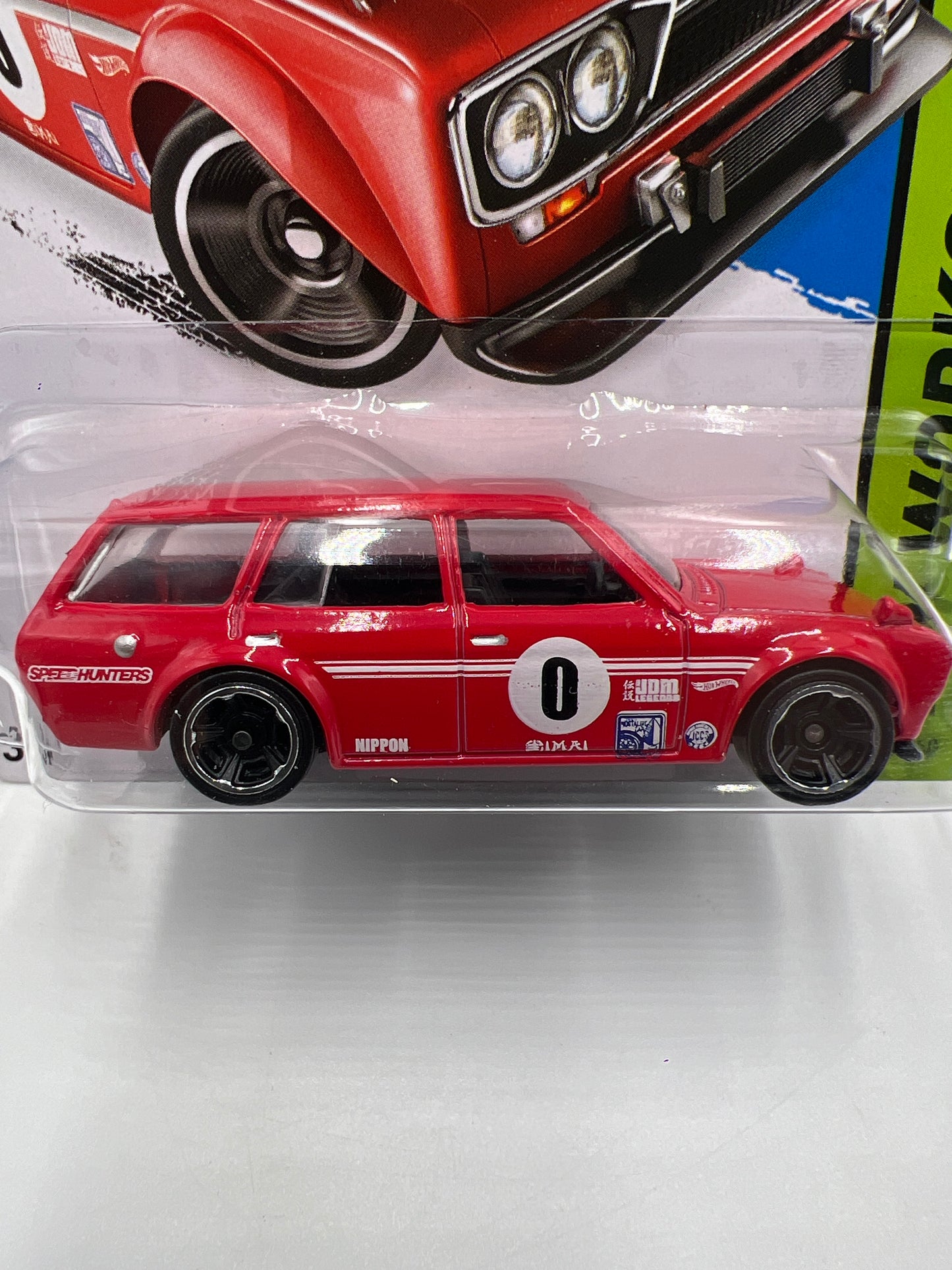 2014 Hot Wheels Workshop #206 71 Datsun Bluebird 510 Wagon Red (Smooth Grille) 88D