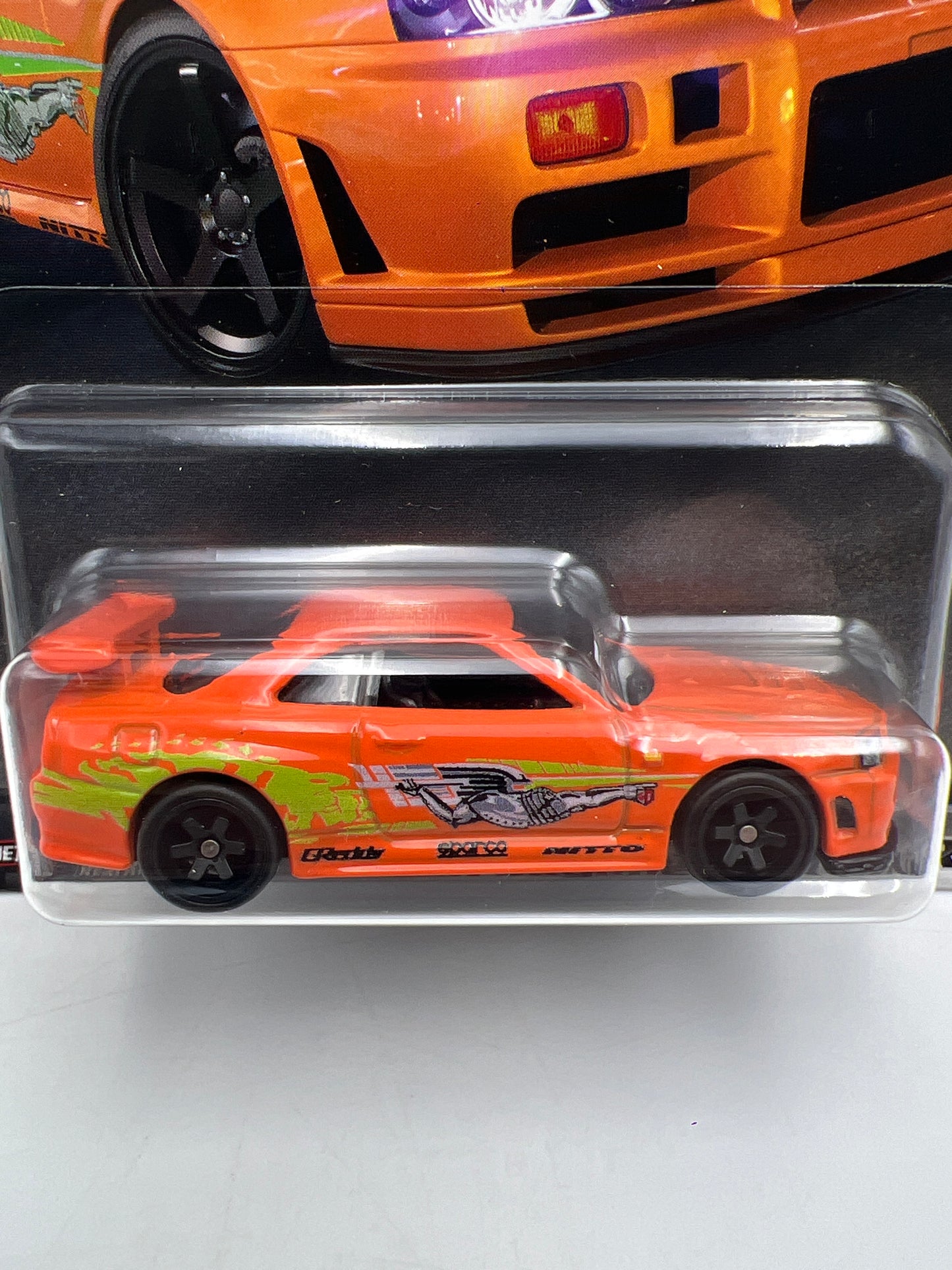 Hot Wheels Premium Fast & Furious #5 Nissan Skyline GT-R BNR34 Orange W/Protector