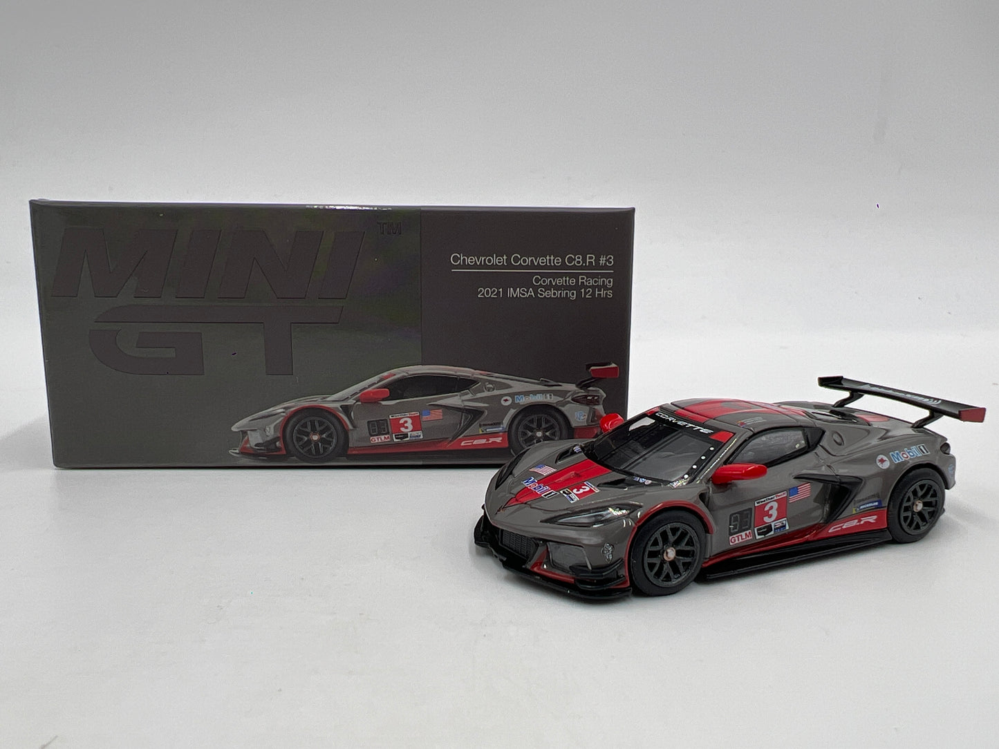 Mini GT MiJo Exclusive #315 Chevrolet Corvette C8.R #3 2021 IMSA Sebring 12 Hours