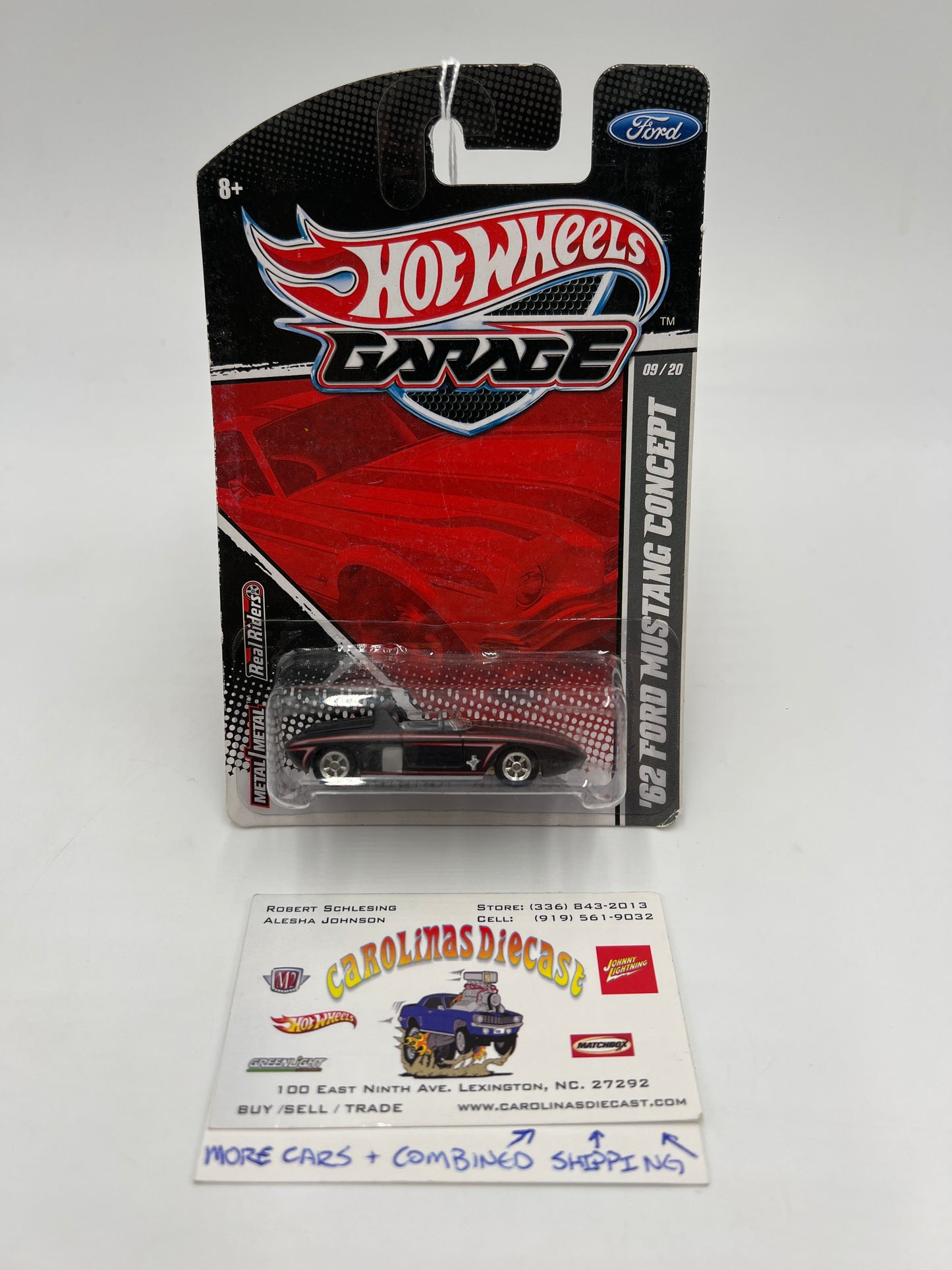 Hot Wheels Premium HW Garage #9 62 Ford Mustang Concept Matte Black 245B