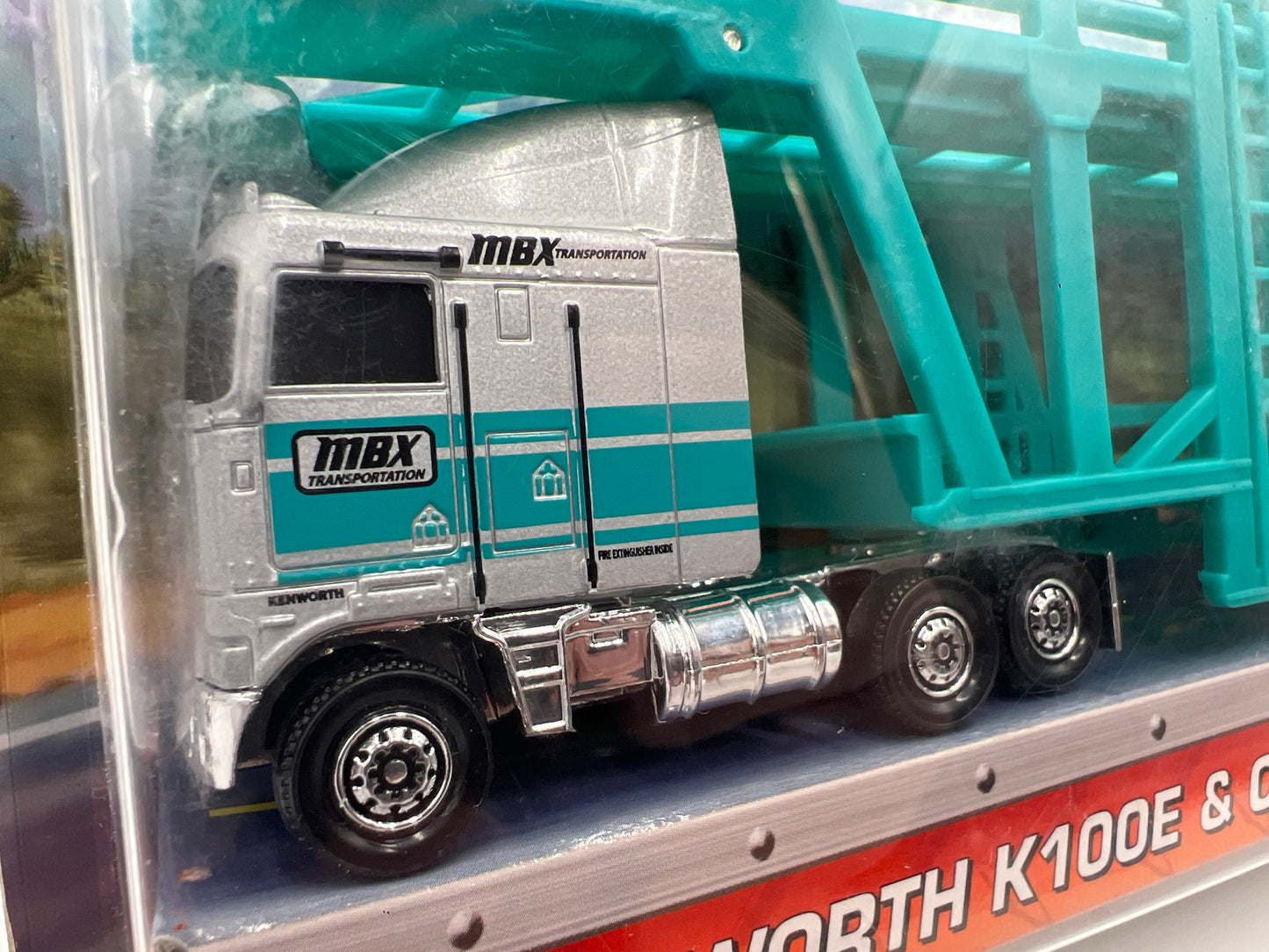 Matchbox Rare Kenworth K100E & Car Transporter W/Detachable Cab VHTF Card Not Perfect