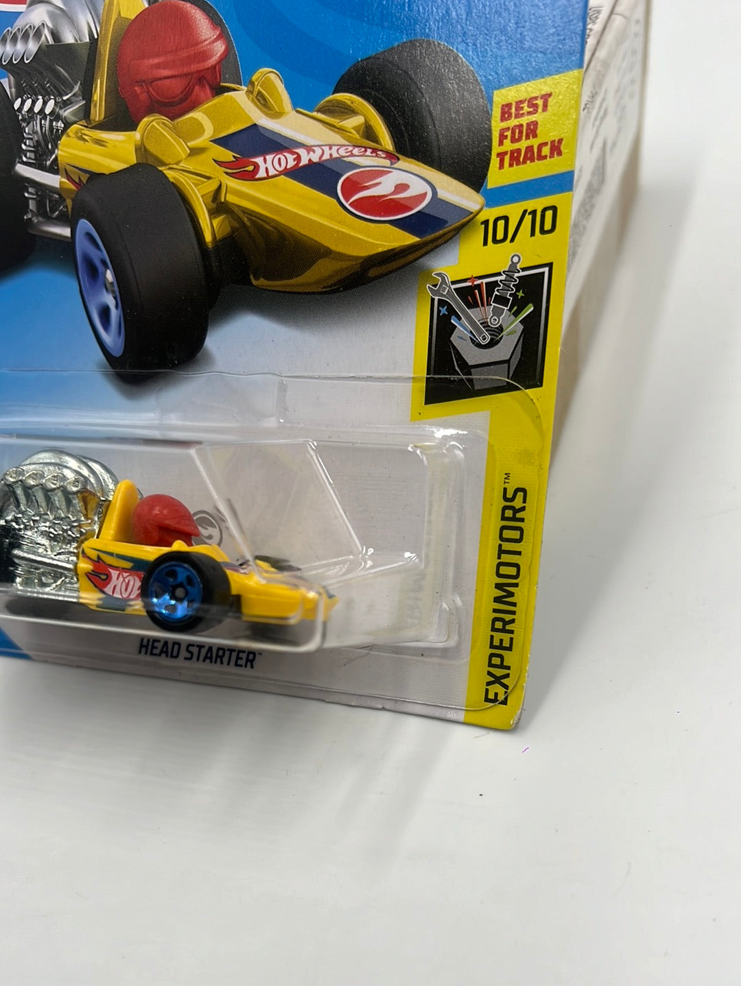 2019 Hot Wheels Treasure Hunt #163 Head Starter Yellow 277G