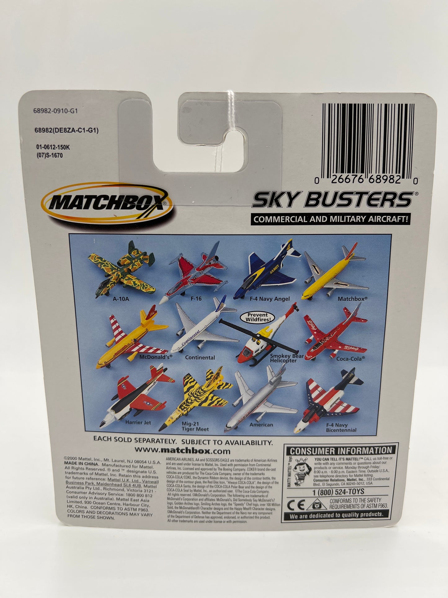 Matchbox Sky Busters Commercial Matchbox Airlines Boeing 777-200 Yellow WW3