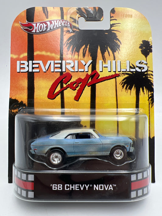 Hot Wheels Retro Entertainment Beverly Hills Cop 68 Chevy Nova Blue 243A