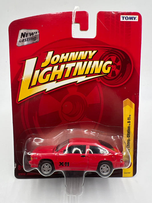 Johnny Lightning Small Card 1985 Chevy Citation X-11 Red