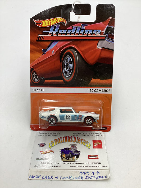 Hot wheels heritage Redline #10 70 Camaro White 161B