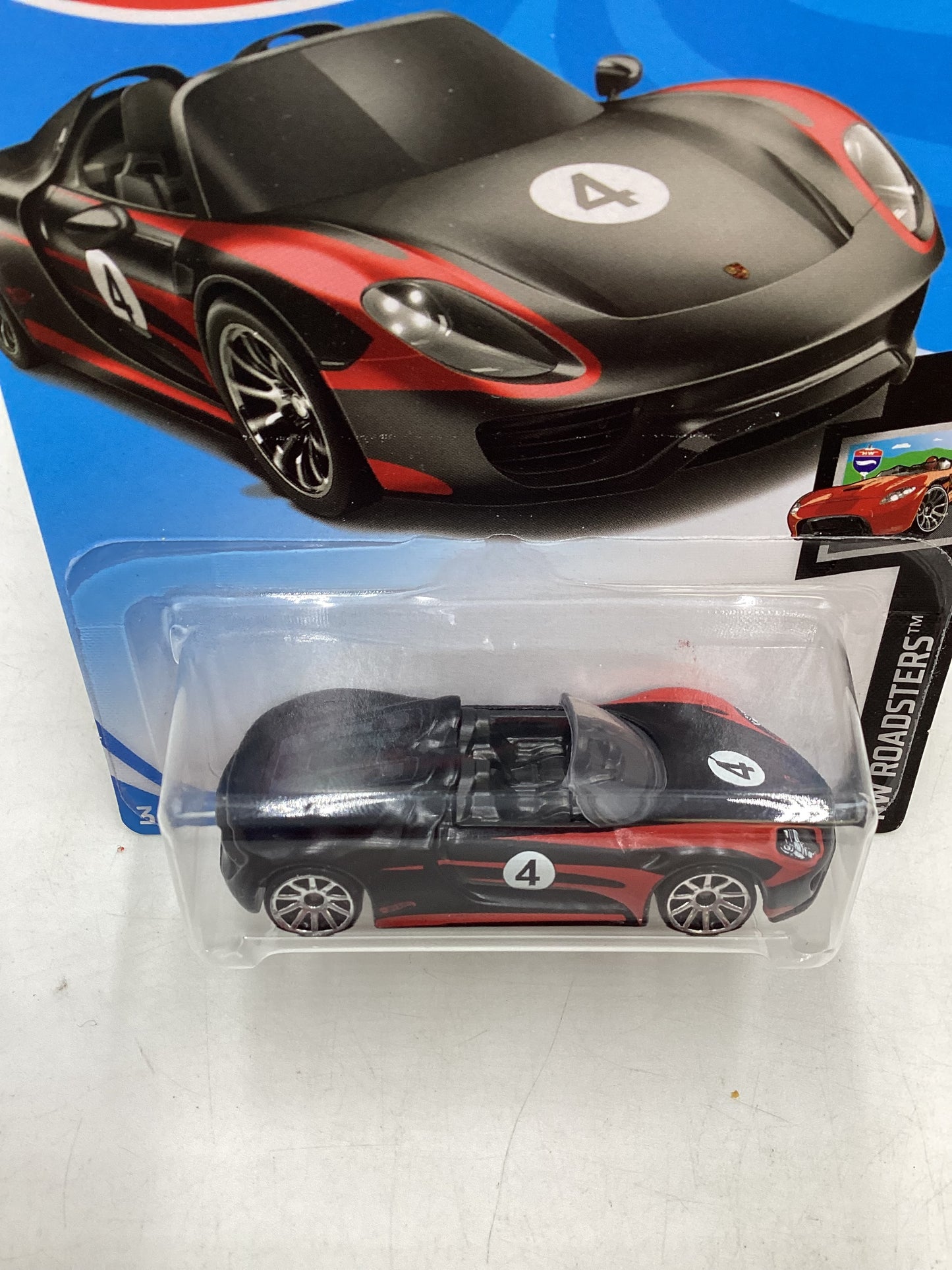 2019 Hot wheels #94 Porsche 918 Spyder Black 99B