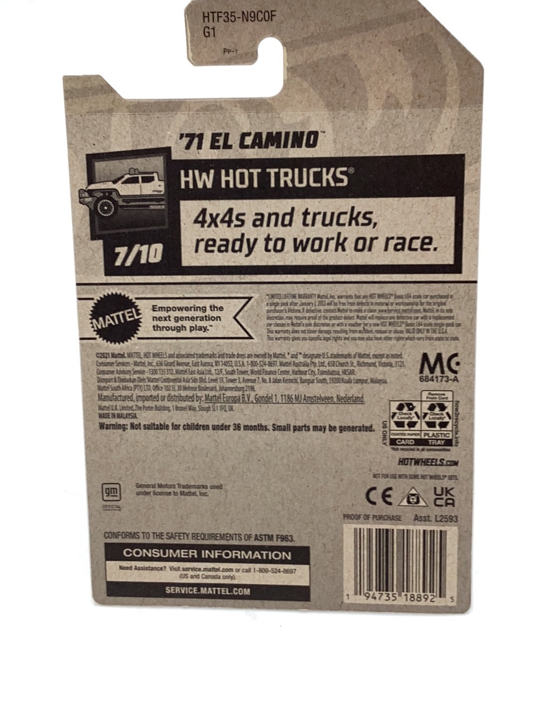 Hot Wheels 2024 Super Treasure Hunt #132 71 El Camino with