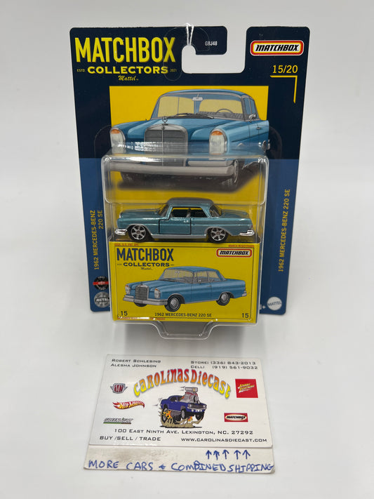 Matchbox Collectors #15 1962 Mercedes-Benz 220 SE Blue 169P