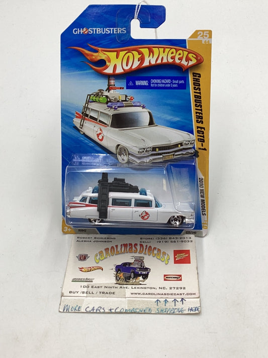 2010 Hot Wheels #25 Ghostbusters ecto-1 new models 121C
